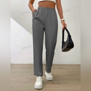 High Waist Plicated Detail Pants